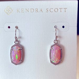 Kendra Scott Lee earrings pink opal